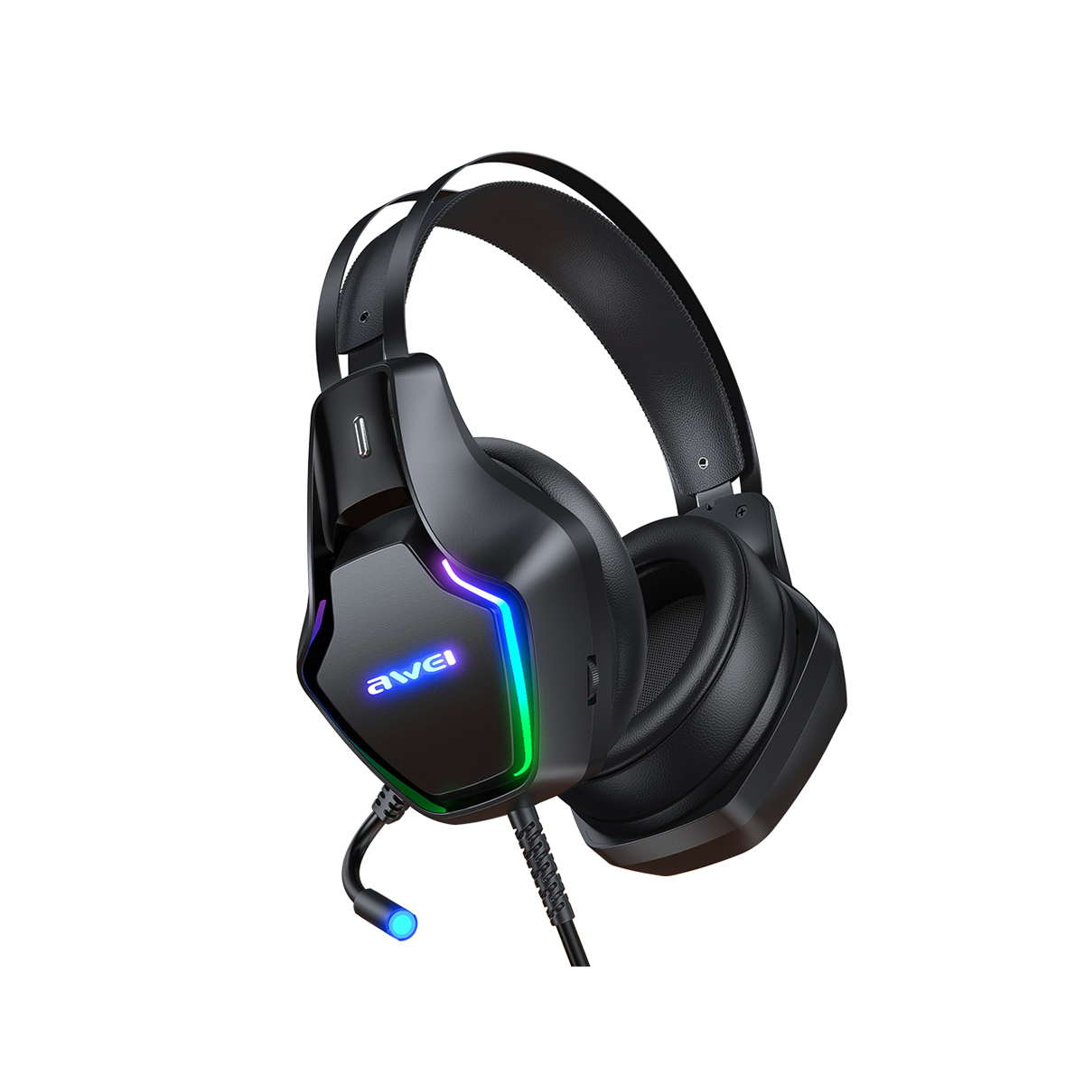 GM-1 head mounted wired headphones