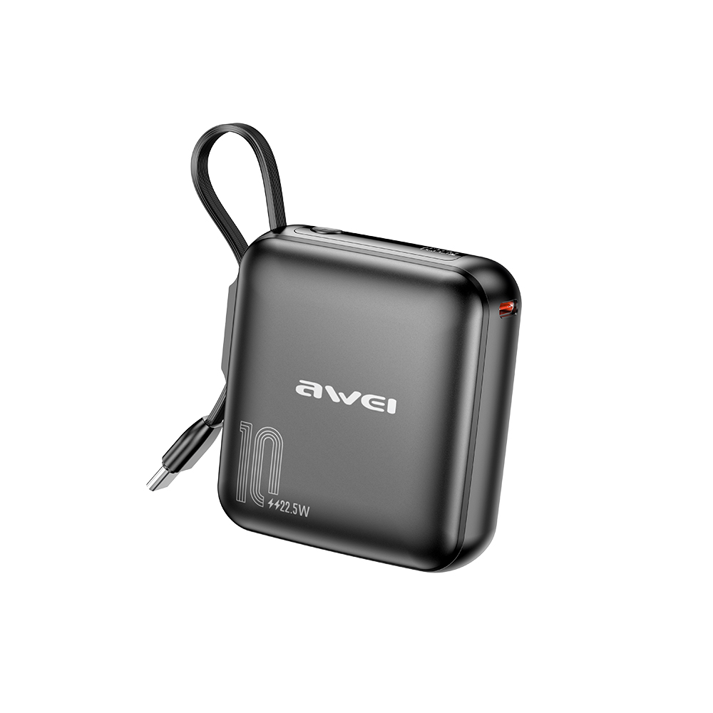 AWEI P86K Power Bank with built-in cable