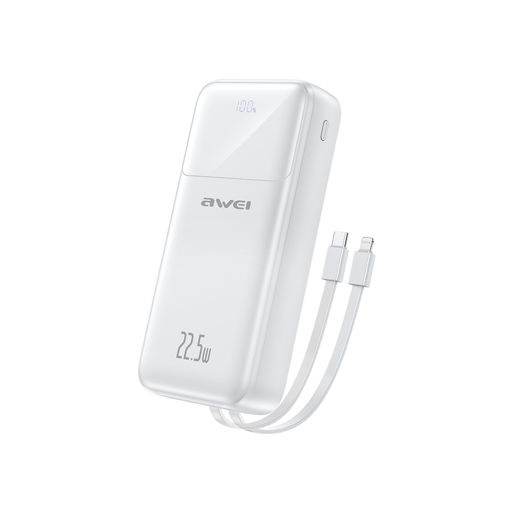 AWEI P107K Power Bank with built-in cable